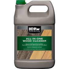 Behr Premium 1 Gal All In One Wood And Deck Cleaner 06301n Exterior Wood Stain Wood Cleaner Cleaning Wood