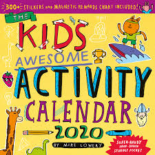 Kids Awesome Activity Wall Calendar 2020