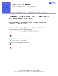 Contemporary malaysian culture has indigenous, early hindu, early modern, islamic and western influences. Pdf The Effects Of Incriminating Covid 19 News On The Returning Indonesians Anxiety