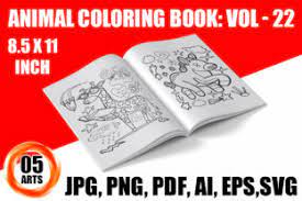Show your kids a fun way to learn the abcs with alphabet printables they can color. Animal Coloring Book For Kids Vol 22 Grafico Por Arcreatives Creative Fabrica