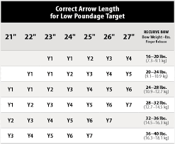 60 Abundant Pse Arrow Size Chart