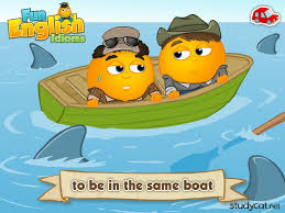 To Be In The Same Boat English Idioms Explained By Studycat Idioms English Idioms Figurative Language