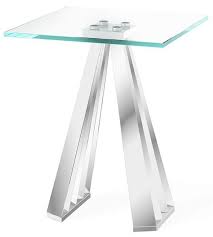 4pcs 14 heavy duty hairpin laptop desk foldable legs folding coffee table legs. Alvaro Side Table Glass And Chrome Cfs Furniture Uk