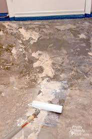 Let it dry completely before measuring it again. How To Patch And Level A Concrete Subfloor Pretty Handy Girl