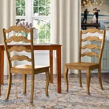 Huling Solid Wood Ladder Back Side Chair In 2020 Solid Wood Dining Chairs Side Chairs Chair