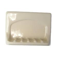 A soap dish applied to your shower or bath wall improves the look of your bathroom. Lenape Wall Mounted Bone Ceramic Tub Soap Dish 197517 The Home Depot