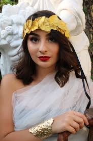 Gold Leaf Headpiece (leaves Headband Julius Caesar Costume Woodland Garden  Grecian Greek Laurel Branch Wedding Bridal Halloween Costume)