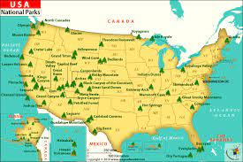 All entrance fees associated with these sites are waived. Us National Parks Map List Of National Parks In The Us