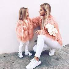 Ellmii Faux Fur Jacket In 2021 Mom Daughter Outfits Mommy Daughter Outfits Mother Daughter Matching Outfits