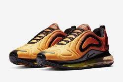 Nike Air Max 720 Womens Sneakers Shoes Sunset Ao2924 800 Yellow Black Nike Air Nike Air Max Running Shoes For Men
