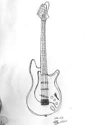 Electric Guitar Guitar Drawing Paper Art Projects Guitar Doodle
