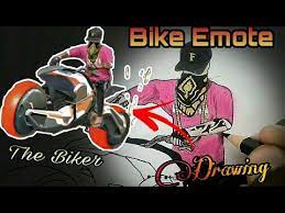 Discover and share the best gifs on tenor. New Biker Emote With Season 2 Elite Pass New Bike Emote Drawing Ff Drawing Youtube