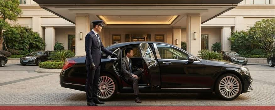Luxury sedan for executive airport travel