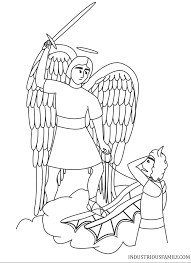 You may want to cut out the prayer below or compose your own prayer to st. Free St Michael Coloring Page
