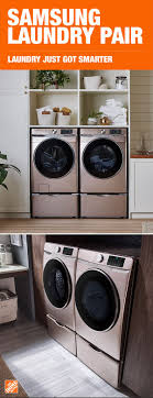 Samsung Laundry At The Home Depot Laundry Room Makeover Laundry Closet Makeover Samsung Laundry