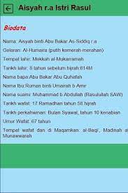 • lahir selepas 2 tahun kelahiran rasulullah saw. Kisah Aisyah Istri Rasul Fur Android Apk Herunterladen