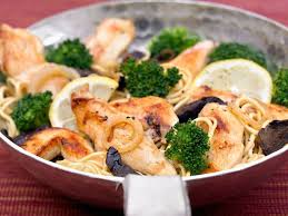 Wok De Poulet Et Nouilles Sautees Recettes Recette Wok De Poulet Escalope De Poulet Recettes Wok