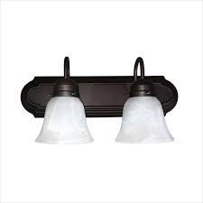 This sparkling, contemporary, small bath light features a clear glass tube packed with an array of clear glass jewels. Monica 2 Light Oil Rubbed Bronze Bathroom Vanity Light L22 Rb The Home Depot