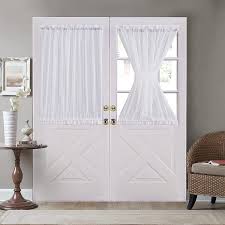 See more ideas about window treatments, home, window coverings. Amazon Com Home Brilliant Privacy Curtains For Door Semi Sheer Window Curtains Front Door Curtain Panels White Bouns Tie Backs 54 X 40 2 Panels Kitchen Dining