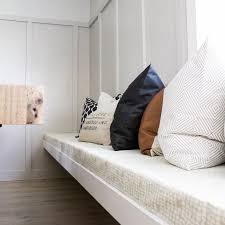 Tulsa wood kitchen bench this beautifully made kitchen bench with backrest is a solid wooden structure and soft cozy cushion of the seat, which has been tastefully upholstered. Diy Dining Bench Designed Simple