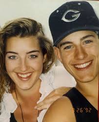 This is my sister and me — I was 15, she was 18. Back when there was no  internet, no streaming… just a sliding glass door to act as a mirror at