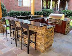 Outdoor Kitchen Islands And Bars Kitchen Ideas In 2020 Outdoor Kitchen Island Outdoor Kitchen Design Backyard Kitchen