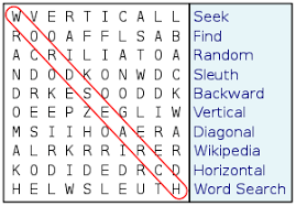 Short words are a lot easier and help you gain extra clues. Word Search Wikipedia