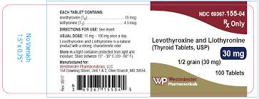 Levothyroxine And Liothyronine Thyroid Tablets Usp
