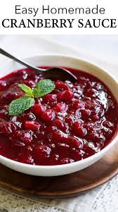 Easy Cranberry Sauce So Much Better Than The Canned Stuff A Holiday Tradition At My Easy Cranberry Sauce Best Thanksgiving Recipes Cranberry Sauce Homemade