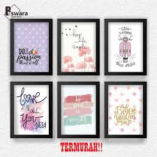 Berikut ini beberapa di antaranya Hiasan Dinding Kamar Tidur Cewek Dekorasi Ruang Kerja Pajangan Quote Motivasi Qt Shopee Indonesia