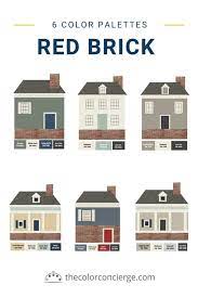 Best exterior paint colors for joise woth red brick. The Best Paint Color Palettes For Red Brick Houses