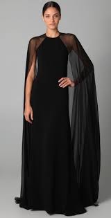 Reem Acra Halter Gown With Chiffon Cape Evening Dresses Fashion Evening Gowns
