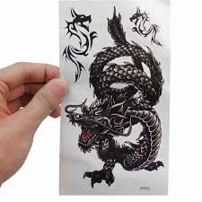 Maybe you would like to learn more about one of these? Men S Temporary Tattoo Dragon Fake Tatoo Sticker Body Art Shopee Malaysia