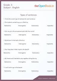 English Worksheets Types Of Sentences Kids Education Educational Videos