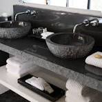 Black Granite Vanity - Contemporary - bathroom - Paul Davis ...