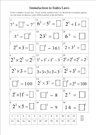 A Nice Quick Payoff Exercise On Indices For Year 9 Http Www Pdf Archive Com 2014 02 13 0049 Indices I Year 9 Maths Worksheets Math Worksheets Math Worksheet