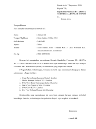 Alangkah lebih baik bila surat lamaran ditulis dengan menggunakan. Surat Lamaran Arista