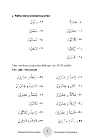 Satu hingga lima agak mudah kerana ia mengikut sebutan hari dalam. Cinta Berbahasa Arab 6