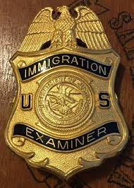 Examiner Immigration Department Of Justice G R Davis Police Badge Law Enforcement Military Patch