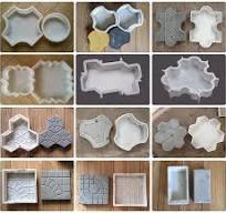 Rubber Plastic Pvc Paver Block Mold Interlock Concrete Tile Silicon Moulds  for Paving