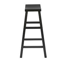 The stools are counter height (24.5 inches) tall and feature horse legs ending with hoof feet. Mainstays Counter Height Saddle Bar Stool 24 Black Walmart Com Walmart Com