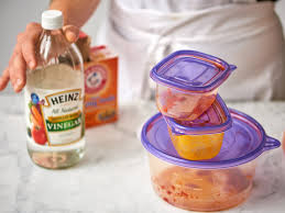 Put 4 tablespoons or 4 squirts of liquid dishwashing soap in the container. Get Food Stains Out Of Plastic Containers Kitchn