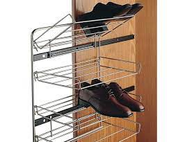 Wide shelves are perfect for squeezing into tight spaces like next to the refrigerator or in between. Side Mounted Pull Out Wire Shoe Rack Components Direct