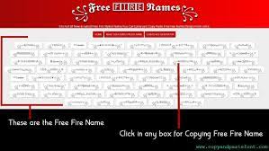 Free Fire Name Stylish Name Names Name Symbols