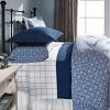 Percale sheets are generally composed of cotton or a cotton/polyester blend. 1