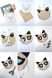 Snowdrop And Company Diy Grumpy Cat Mask