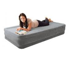 Intex Deluxe Single Air Mattress W Built In Pump Air Bed Air Mattress Mattress