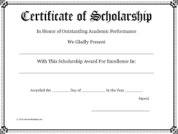 So what should you look for when you're looking for a free printable download? Scholarship Certificate Template Free Download Speedy Template