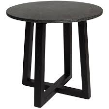 Regency Granite Wood Side Table Temple Webster Black Side Table Side Table Granite Table Top