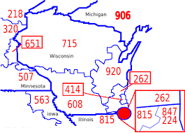 Wisconsin Area Code Map File:area Code Map Wi.png - Wikimedia Commons